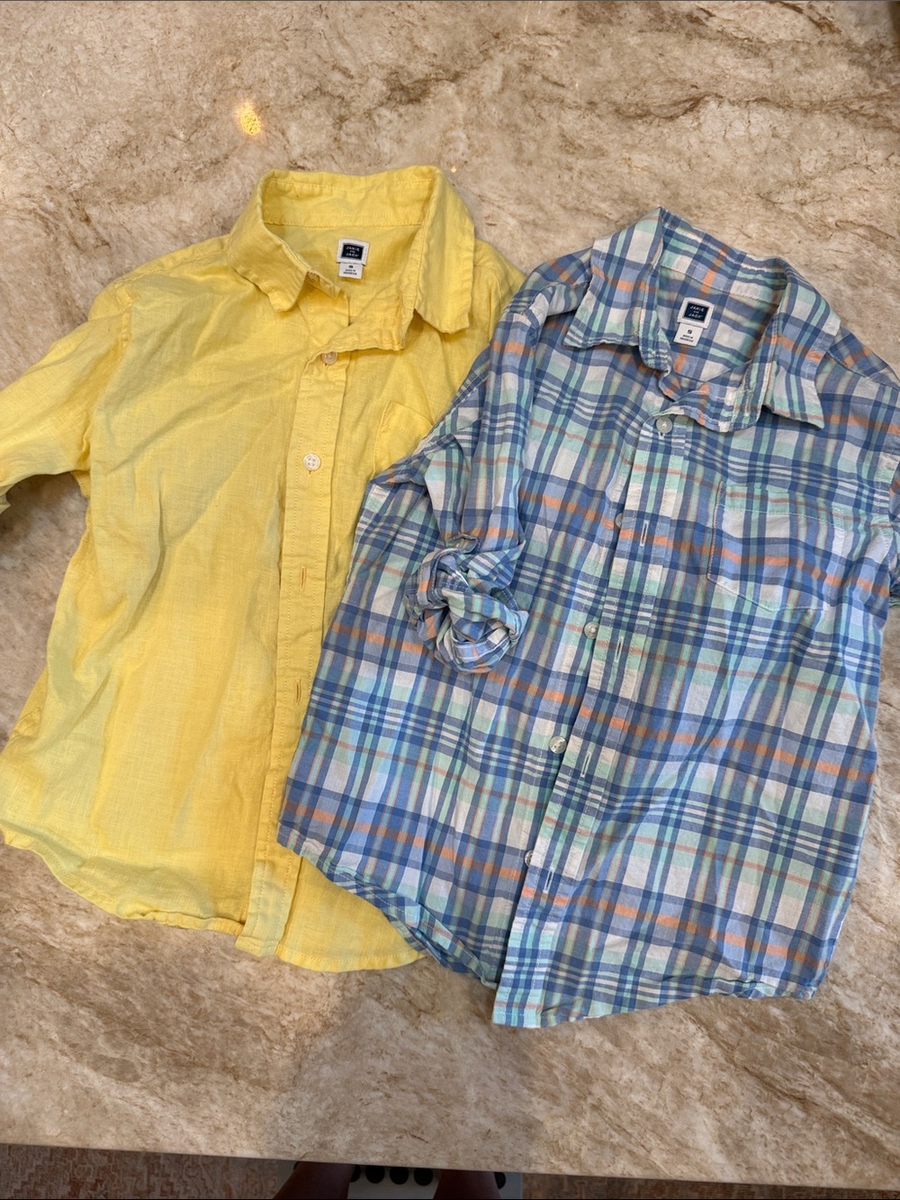 Janie and Jack Pastel Plaid Button-Down Shirt